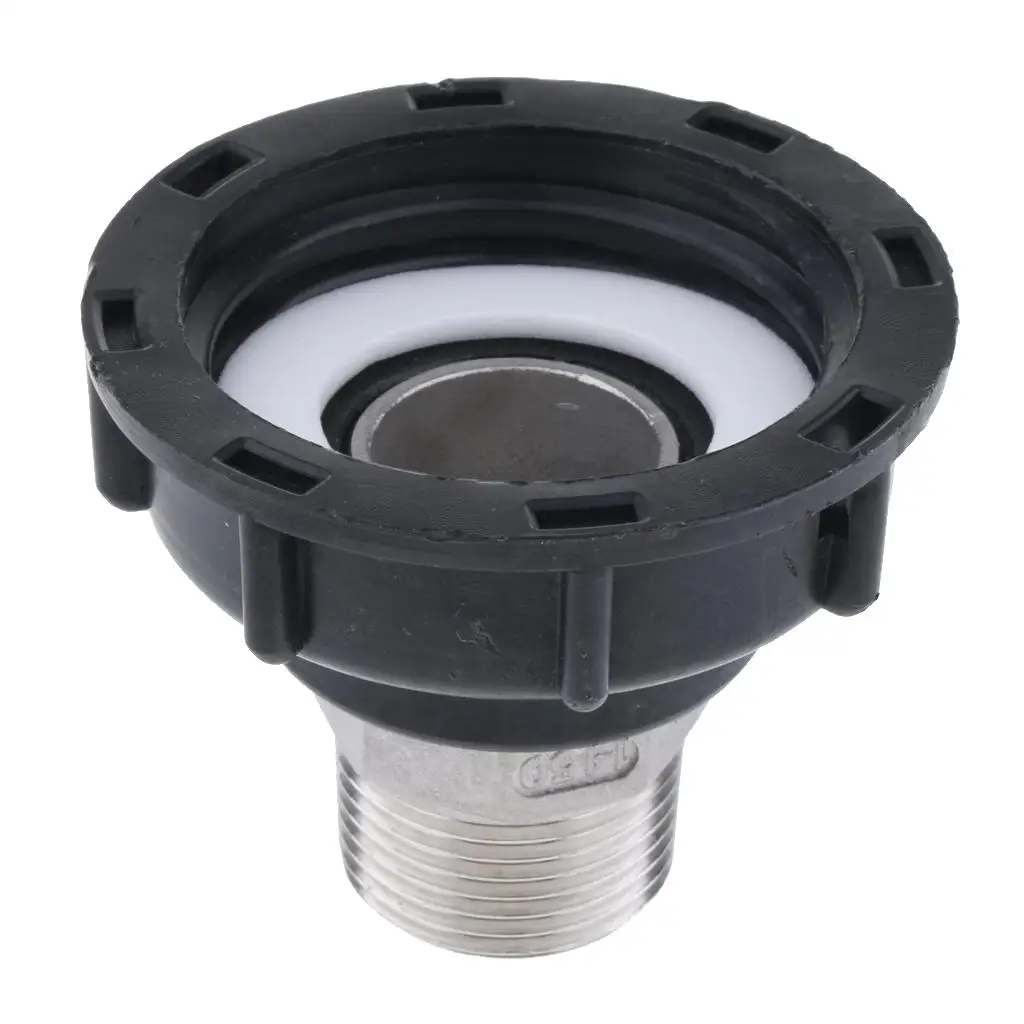 Garden Hose Adapter Fittings Black Threaded Connector for 1000L IBC Tank Agricultural Chemical Applications
