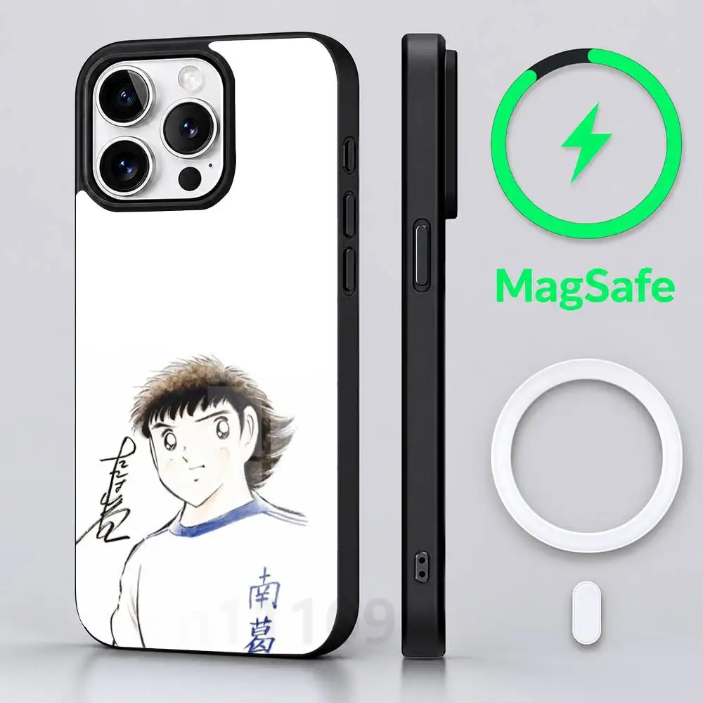 C-captain T-tsubasa  Phone Case For iPhone 17 Air 16 15 14 13 12 11 Pro PROMax Plus Mini Magsafe Wireless Charging Cover