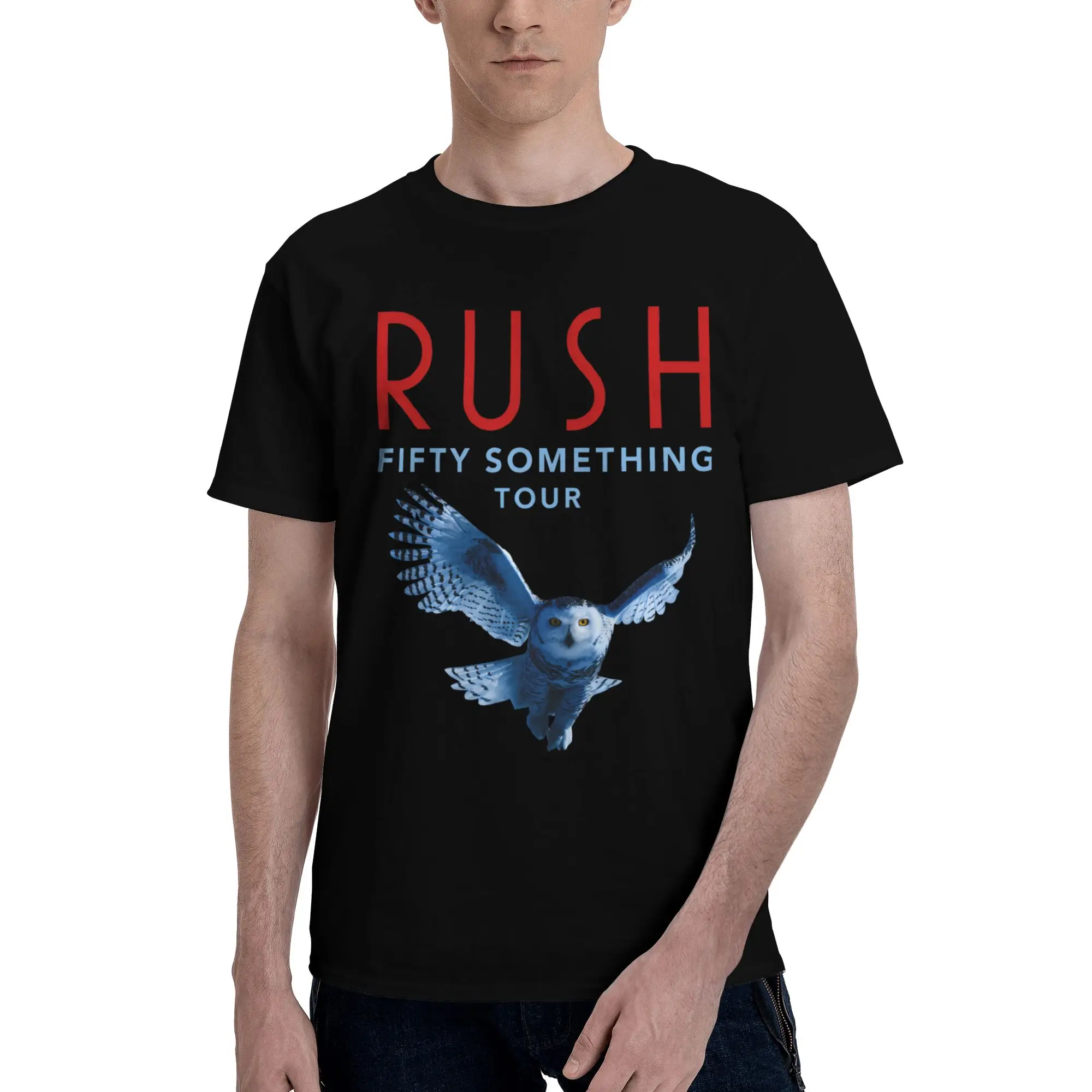 Rush Band Fifty Something Tour 2026 Printed T Shirt for Men Women  Pure Cotton  Tee Shirt Clothing