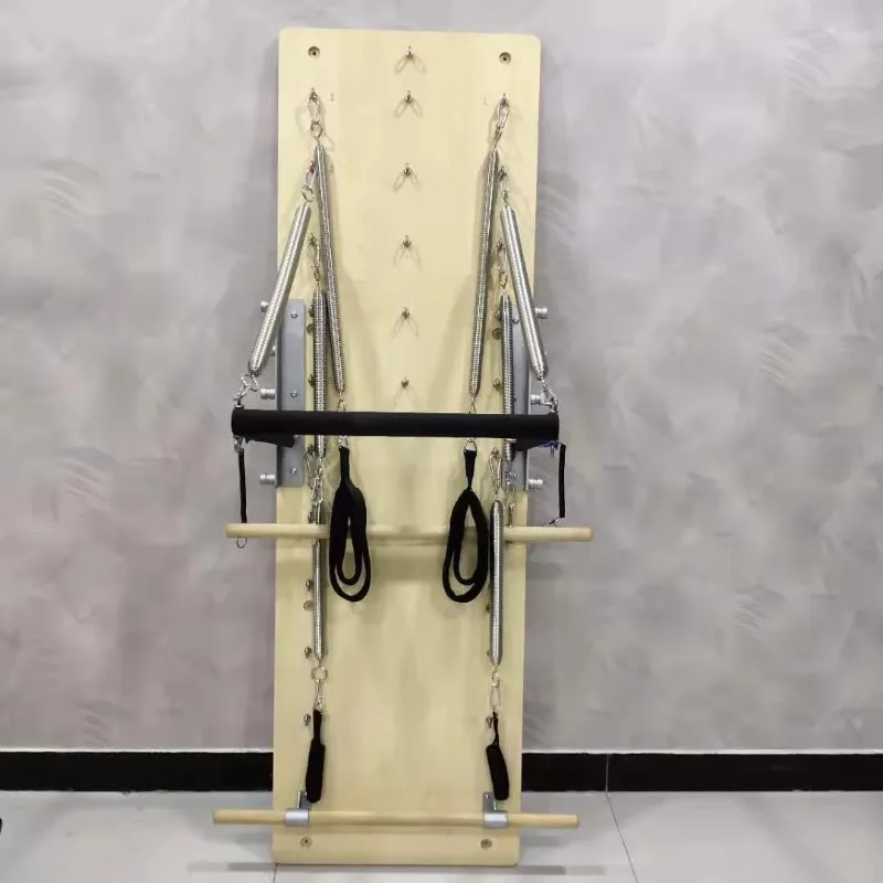 

YTYIN Yoga Studio Equipment: Oak Material Pilates Training Tower with Spring Board and Wall Unit