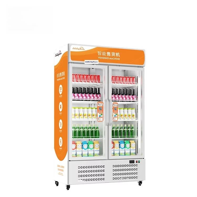 

Vending Machine Commercial Fridge With Glass Door Open Small Display Cooler Commercial Beverage Fridge Beverage Refrigerated