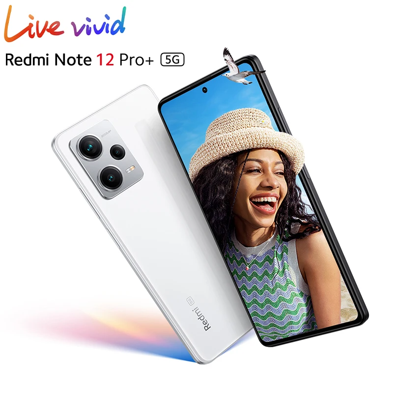 Xiaomi-Smartphone Redmi Note 12 Pro Plus, versión Global, 5G, 8GB, 256GB, NFC, 200MP, Pantalla AMOLED de 6,67 pulgadas, 5000mAh, 120W, hipercarga