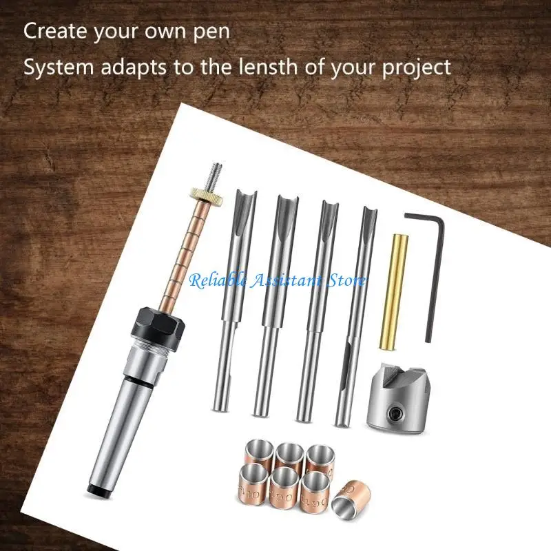 

N58C Woodturning Pen Mandrel Woodturning Pen Mandrel Chuck Woodworking Accessories for Carpenter Accessories