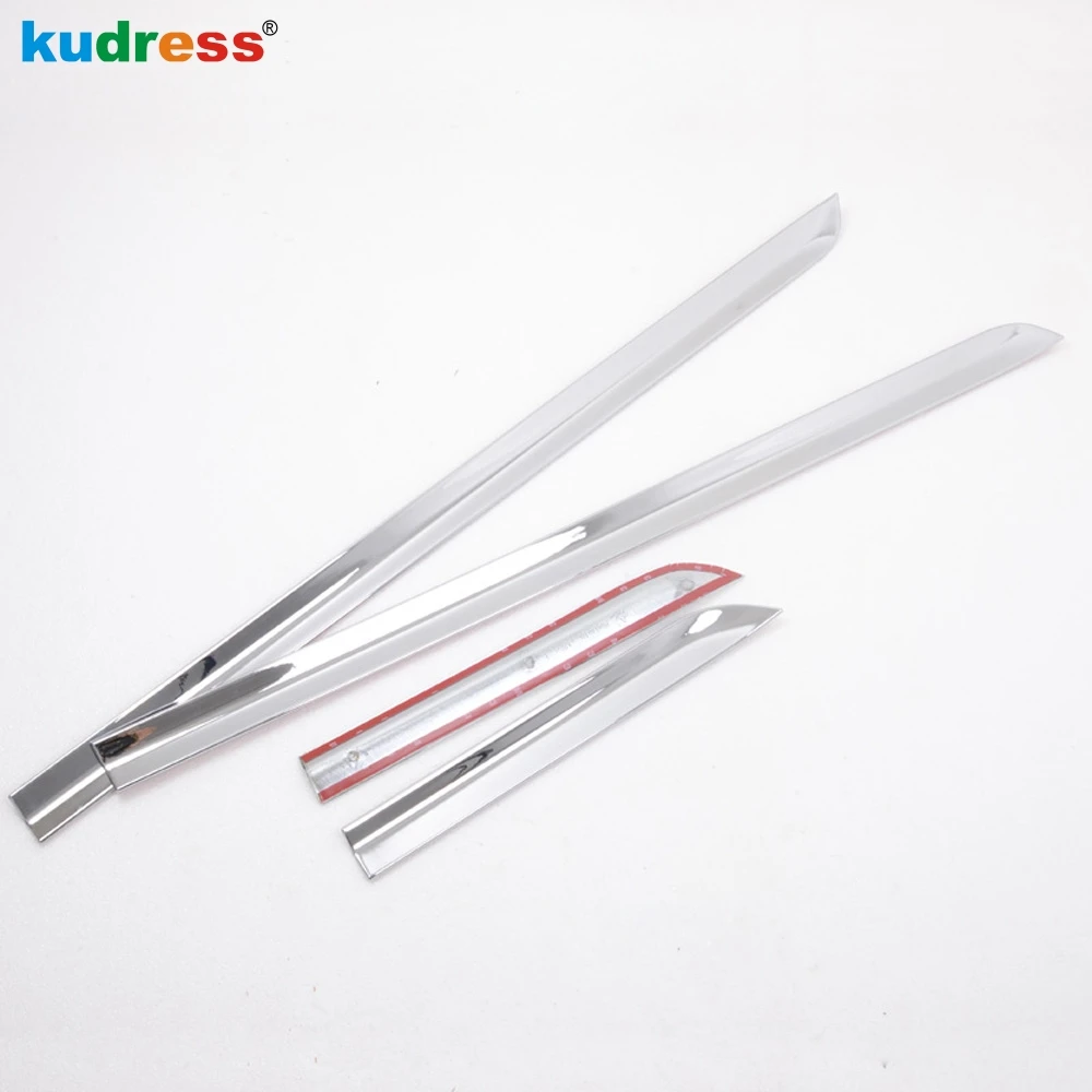 

Хромированные накладки на боковые двери для Toyota Highlander Kluger 2007-2010, декоративные полосы на двери автомобиля, аксессуары