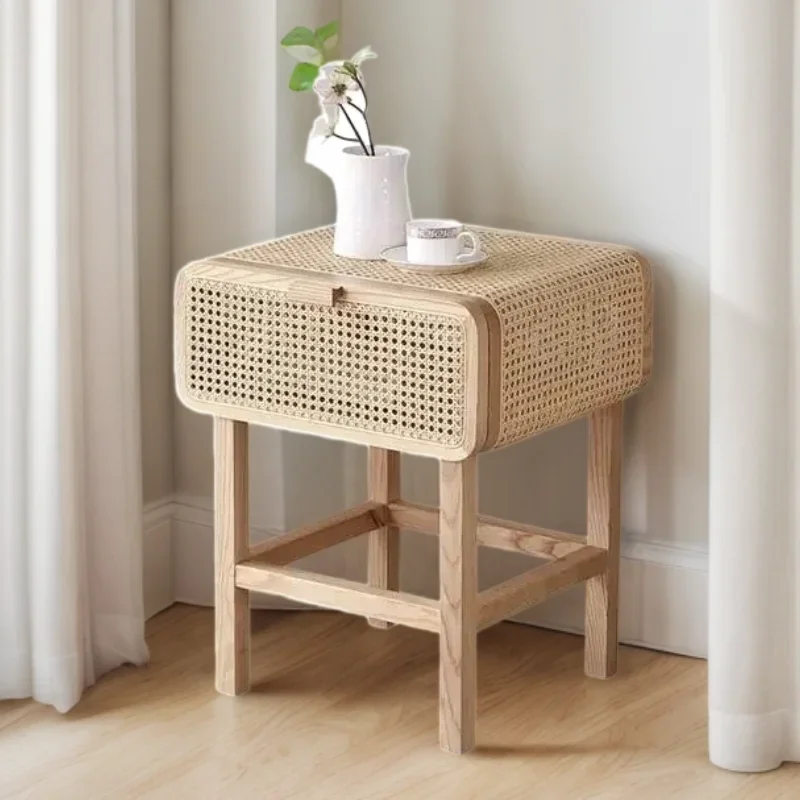 Sofa Side Table Bedside Hanging Bedside Wood Coffee Nordic Bed Headboard Open Cabinets Mesa De Noche Cabinet Storage Designer