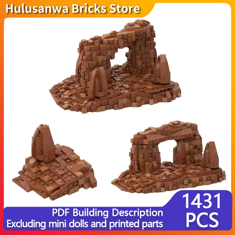 Star Movies Model MOC Building Bricks Desert Rock And Soil Pile Modular Technology Gifts Holiday Assemble Children Toys Suit