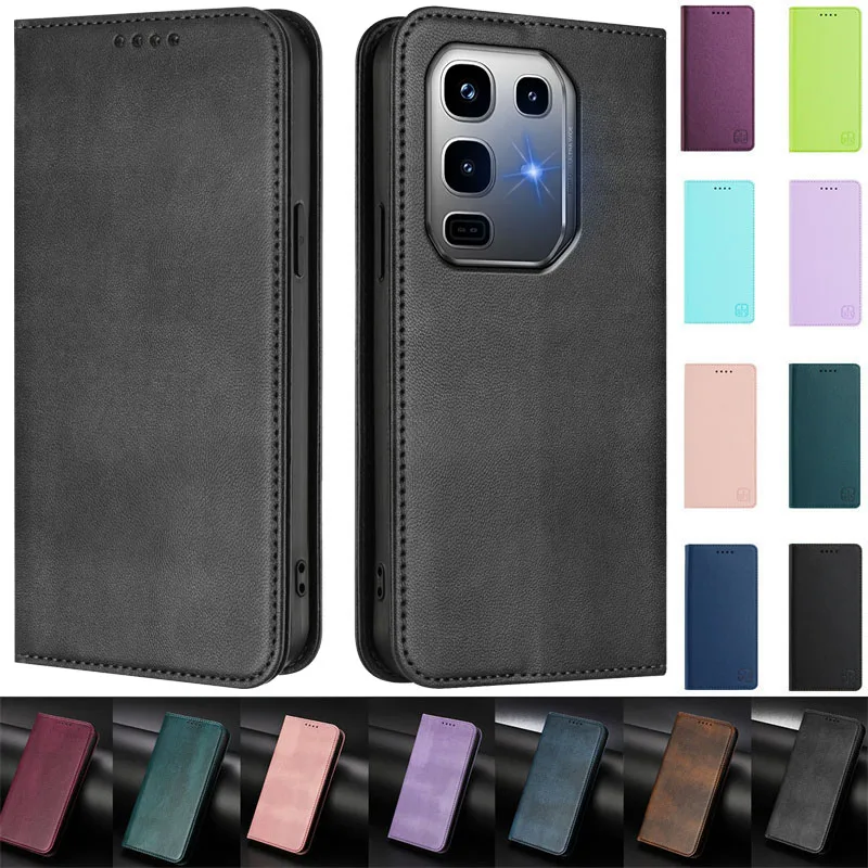 Note50pro + étui à Attraction magnétique pour Infinix Note 50 Pro + étui portefeuille en cuir à rabat pour Infinix Note 50 Pro Plus Coque