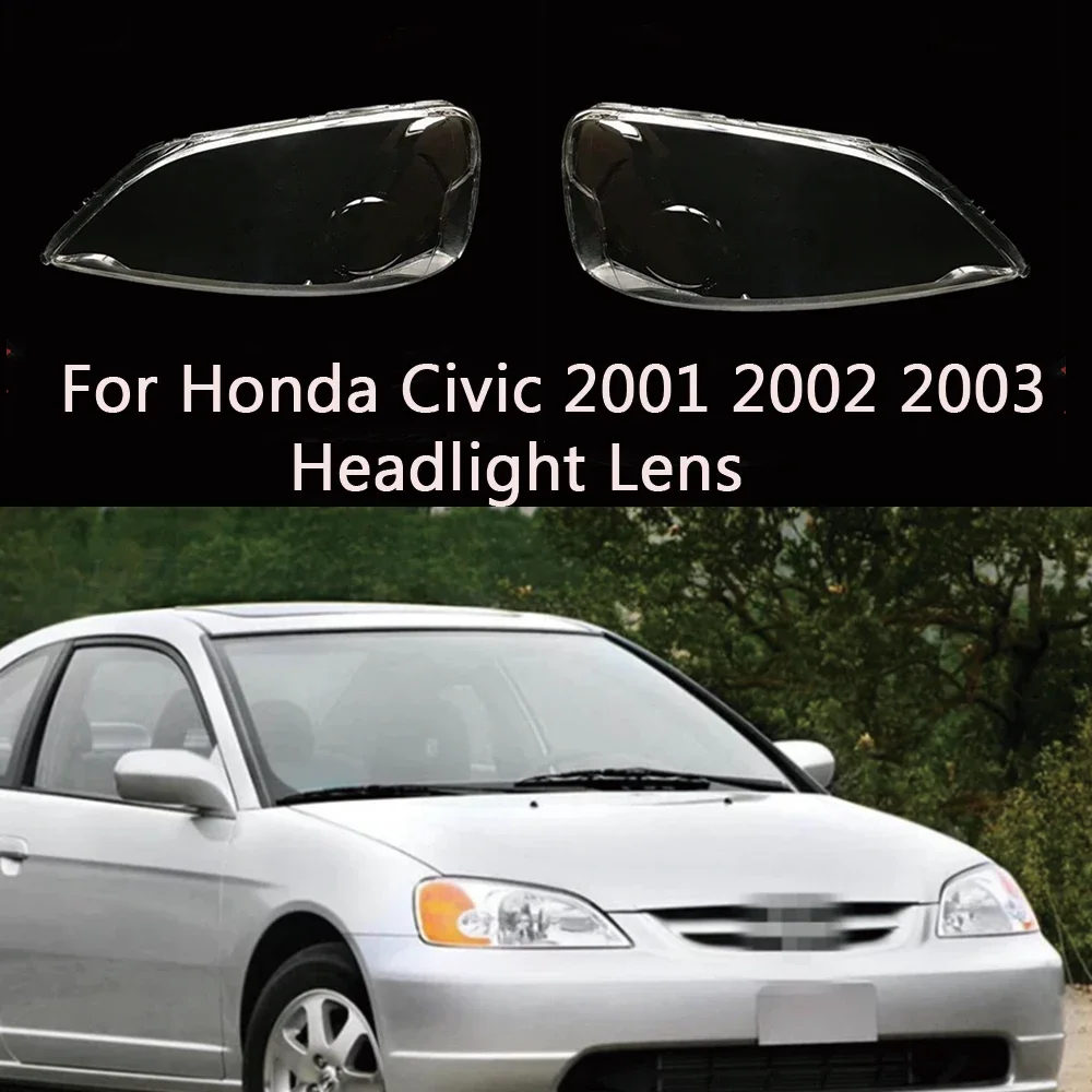 

HTTCY Для Honda Civic 2001 2002 2003, передняя крышка фар автомобиля, линза, чехол, абажур, фара, маска