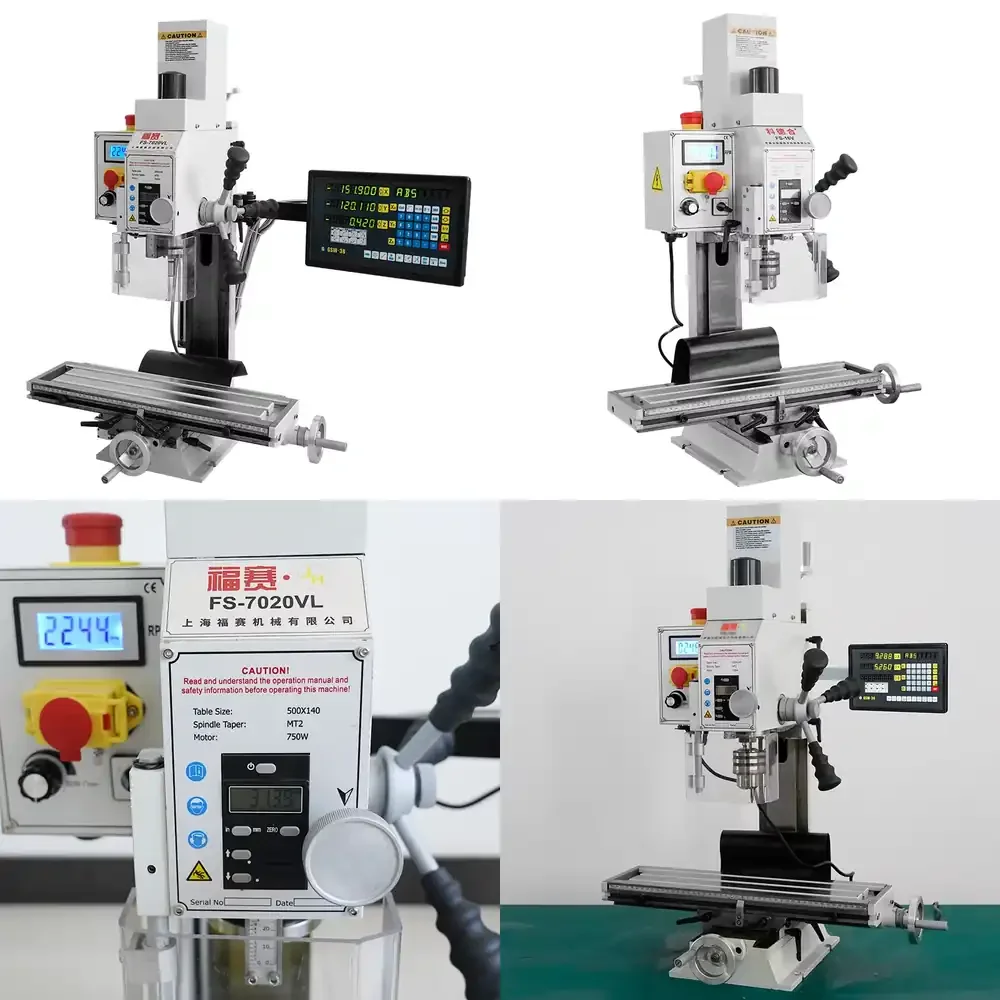 

Новый бесщеточный двигатель 220В, высокоточный многофункциональный станок 750Вт для сверления, фрезерования и нарезания резьбы