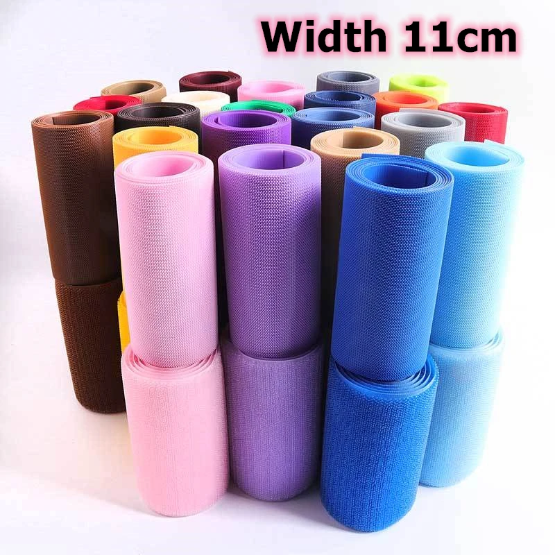 Nylon With Hook Loop Colorful Fastener Tape Sew On Sticker Strap Couture Clothing Accessories Tactical Equipment 1M 110mm Width