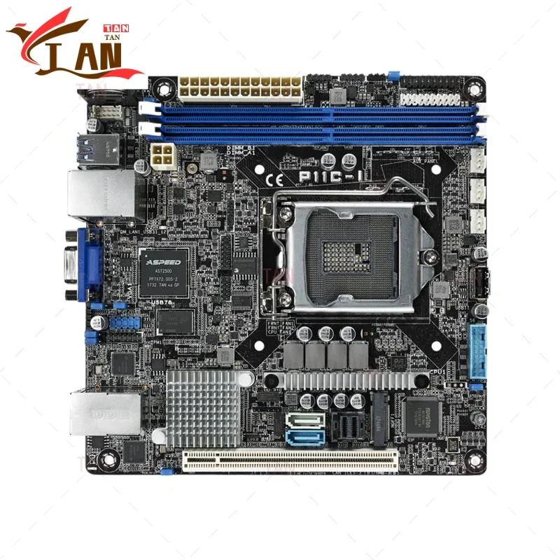 

Для материнской платы P11C-I, 64 ГБ M.2 LGA 1151 DDR4 Mini-ITX C242, материнская плата, 100% протестирована, полностью работает TAN