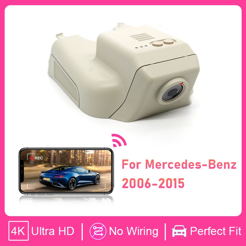 

Видеорегистратор 4K 2160P с ночным видением, Wi-Fi, функцией Plug and Play для Mercedes-Benz R 2015, GL450 2012, ML&GL w164 x164 2006-2012