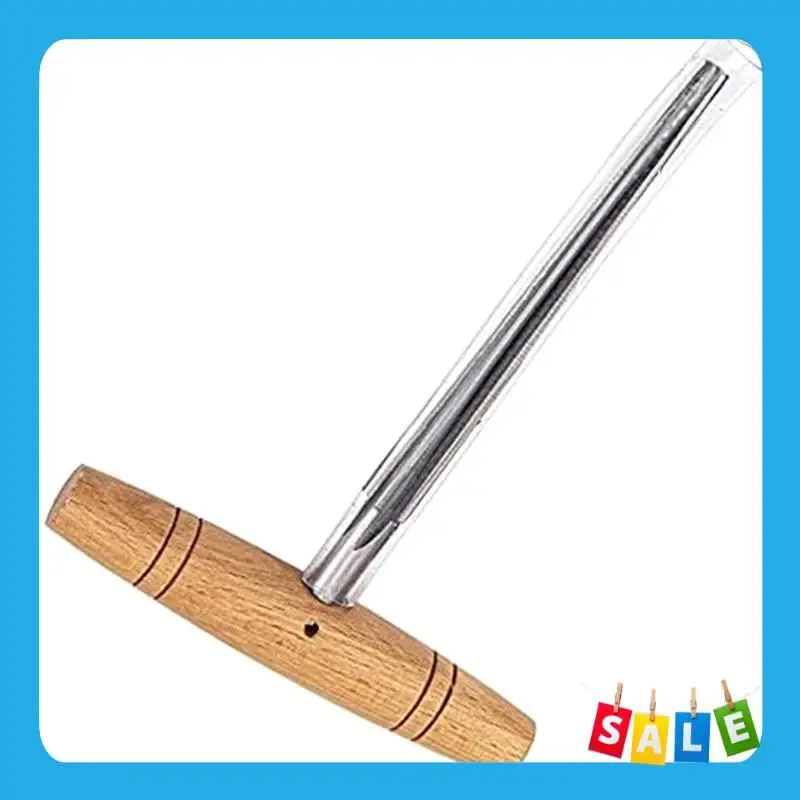 

BABP 1Pcs Violin Viola Peg Hole Reamer Compatible With 3/4 4/4 Violin With Wood Handle Violin Luthier Tool Log Color + Silver