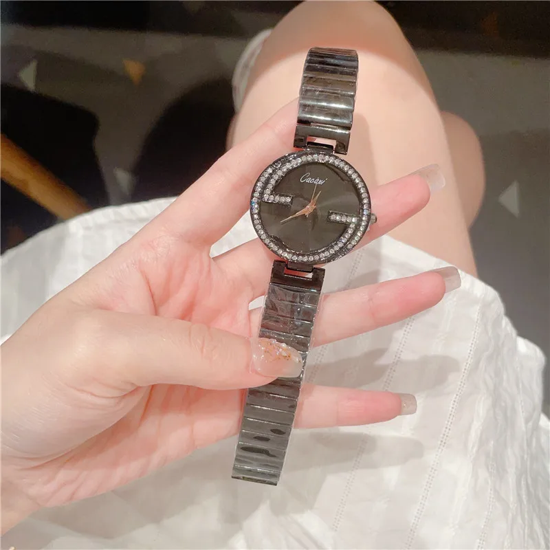 

Cacaxi Fashion Women Watch Top Brand Luxury Ladies Girl Wristwatch Black Bracelet Classic Female Clock Gift A169