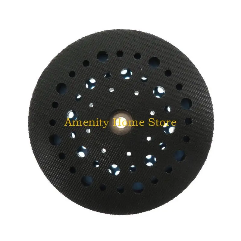 F26C 5 Inch 49-Hole Backing Pad Hook and Loop Sanding Plate Adhesive Grinding Pad for Orbital Sanding Machine