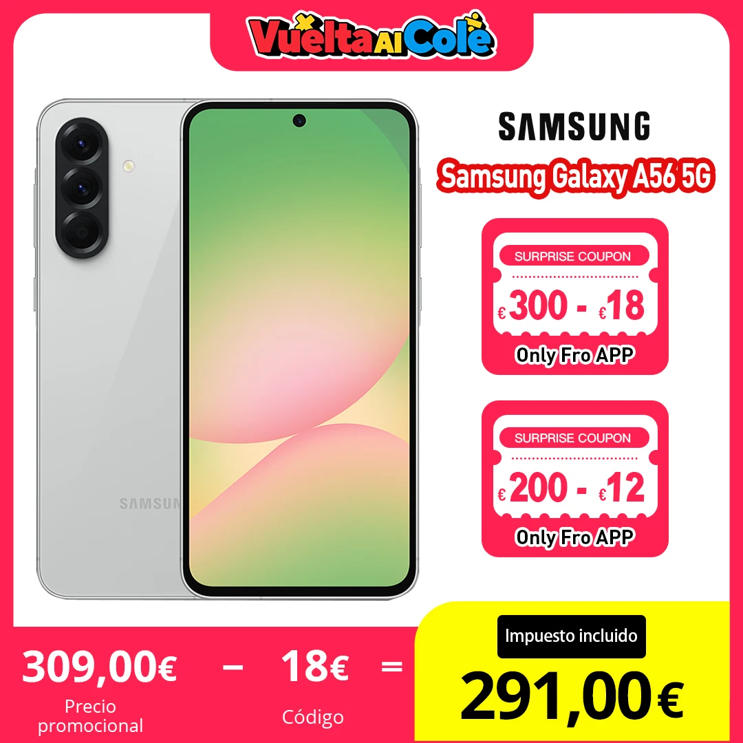 Samsung Galaxy A56 5G Smartphone Version Moyen-Orient, Exynos 1580, cran Super AMOLED 6,7