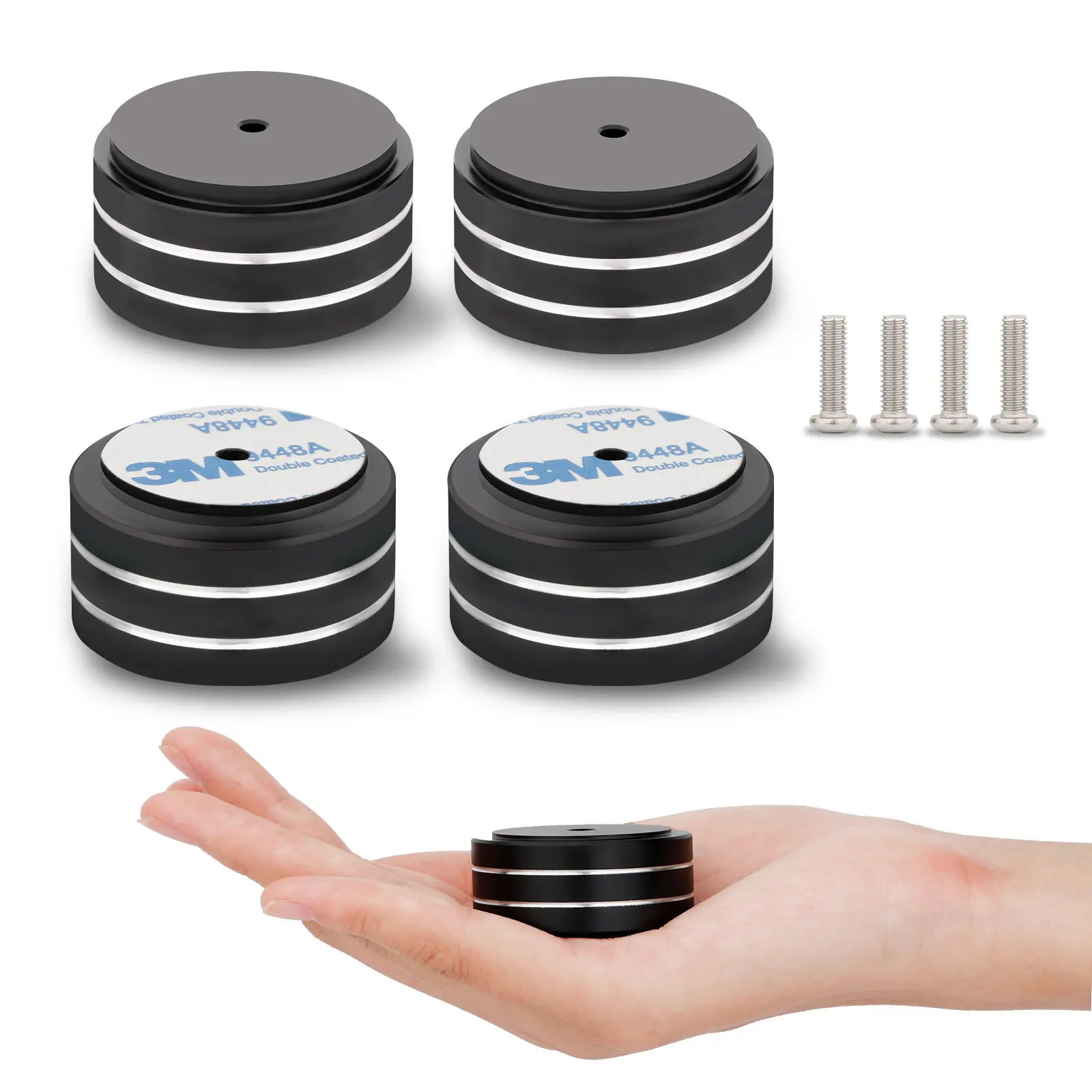 

4Piece Speaker Spike Stand 40 x 10 mm Speaker Spikes for DACs, Speakers, Amplifiers, Meters, Turntables, CD-DVD