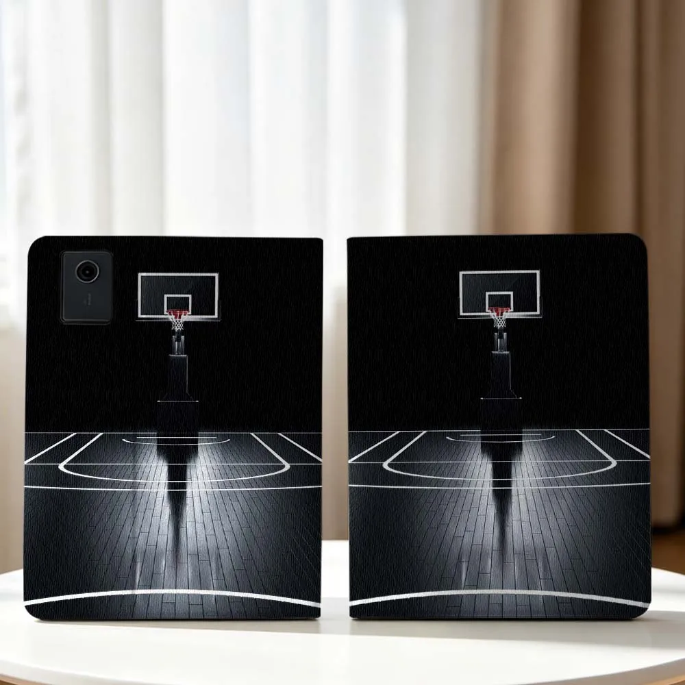 Dark Basketball Court Art For Lenovo Xiaoxin Pad Pro Tab P12 P11 11 13 11.2 inch K11 Plus Pen Tray Tablet Case Soft