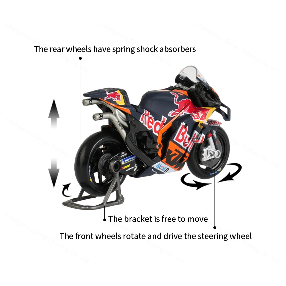 Maisto 1:18 2023 GP Racing Red Bull KTM Factory Racing Gegoten Voertuigen Collectible Motorcycle Model Speelgoed