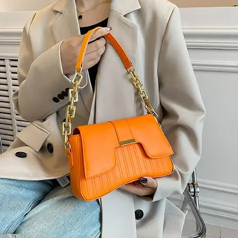 10 best sales नारंगी हैंडबैग - №2