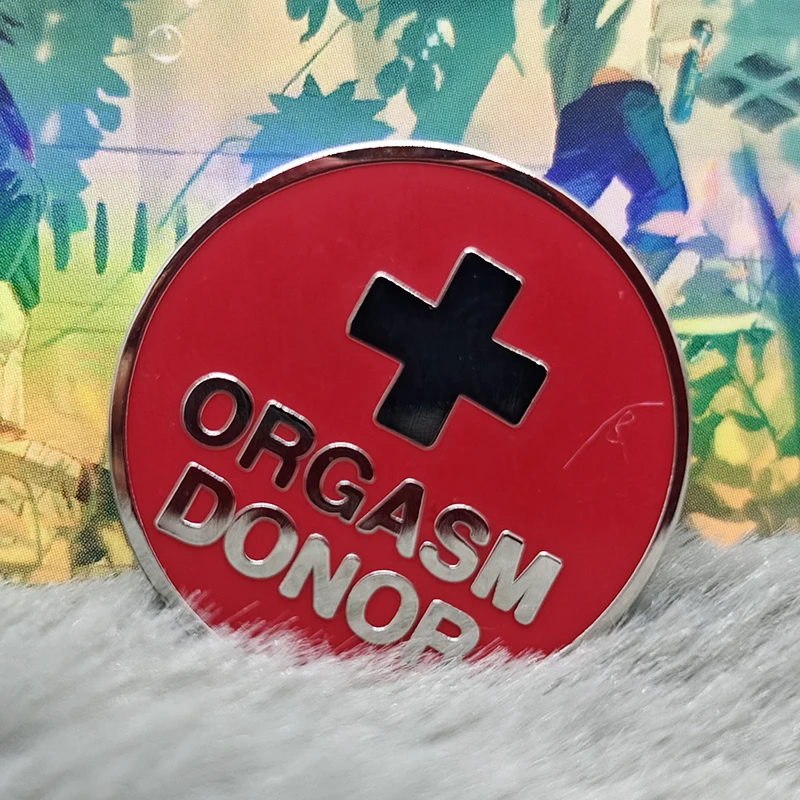 brooch ORGASM DONOR