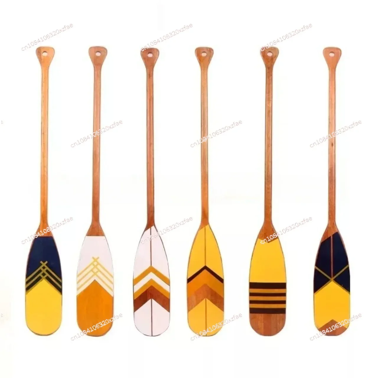 120cm Vintage Style decoration wooden rowing boat oars canoe paddle