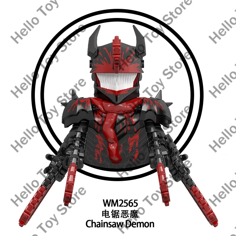 Tronçonneuse classique Anime homme blocs Mini figurines Denji Pochita blocs de construction poupées tronçonneuse démon modèle enfants jouets cadeaux