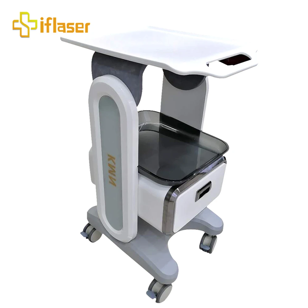 2022 hottest 3 layers salon furniture beauty equipment IPL laser RF ultrasound machine medical workshop trolley