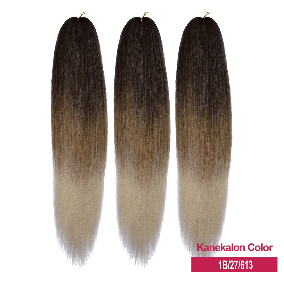 Miss Rola synthetische Kanekalon Haare 3 Stück Jumbo Zöpfe 22 Zoll 60g Yaki gerade Haar verlängerung vor gestreckt Großhandel