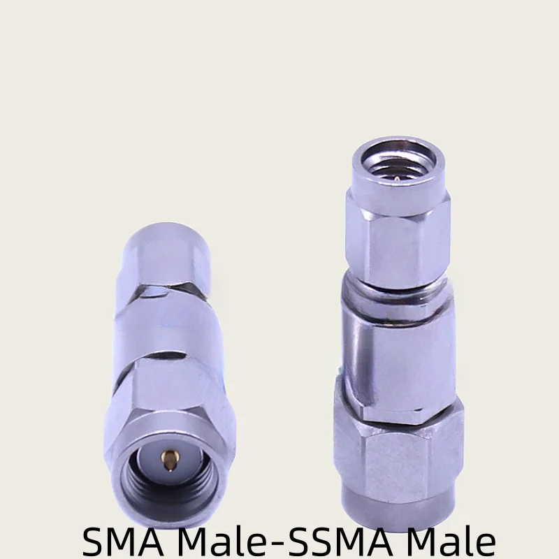 1pcs Stainless steel test adapter SMA to SSMA Male plug & Female jack millimeter wave test connector 26.5G