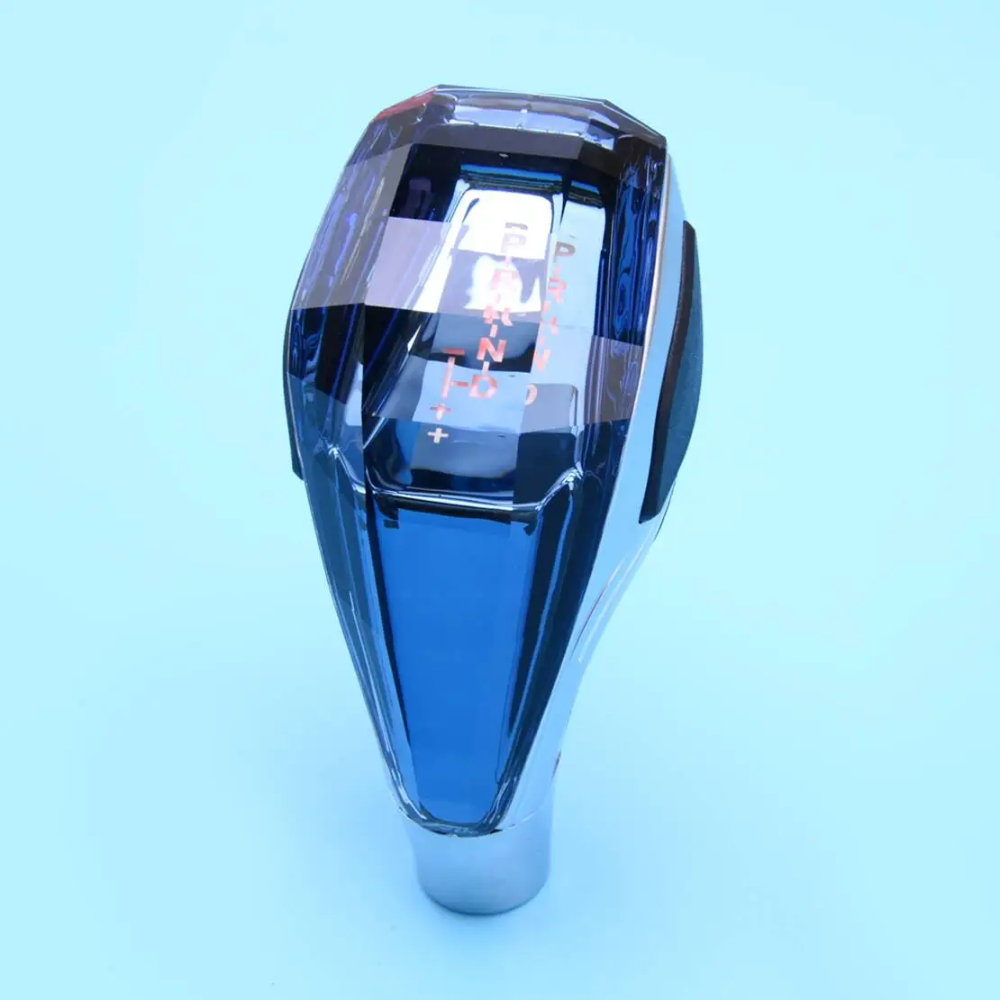 Automatic Car Crystal Handle With Touch Motion Activated LED Gear Shift Knob Head Universal