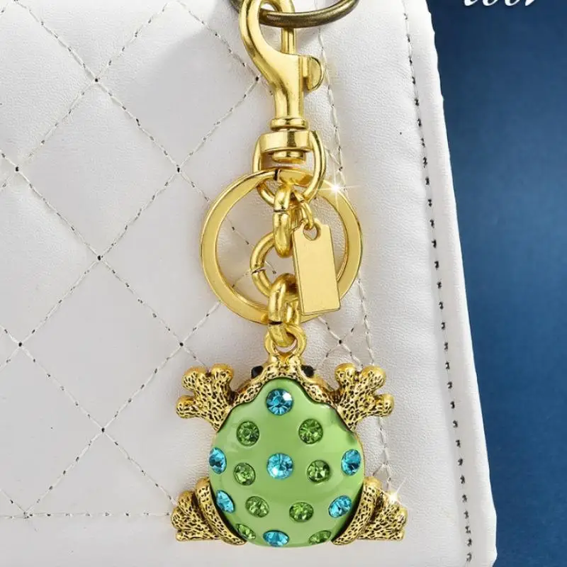 Latest Fashion Frog Keychain Bag Pendant Backpack Decoration Keyring For Women Men Car Key Chains Accessories Gifts view 3