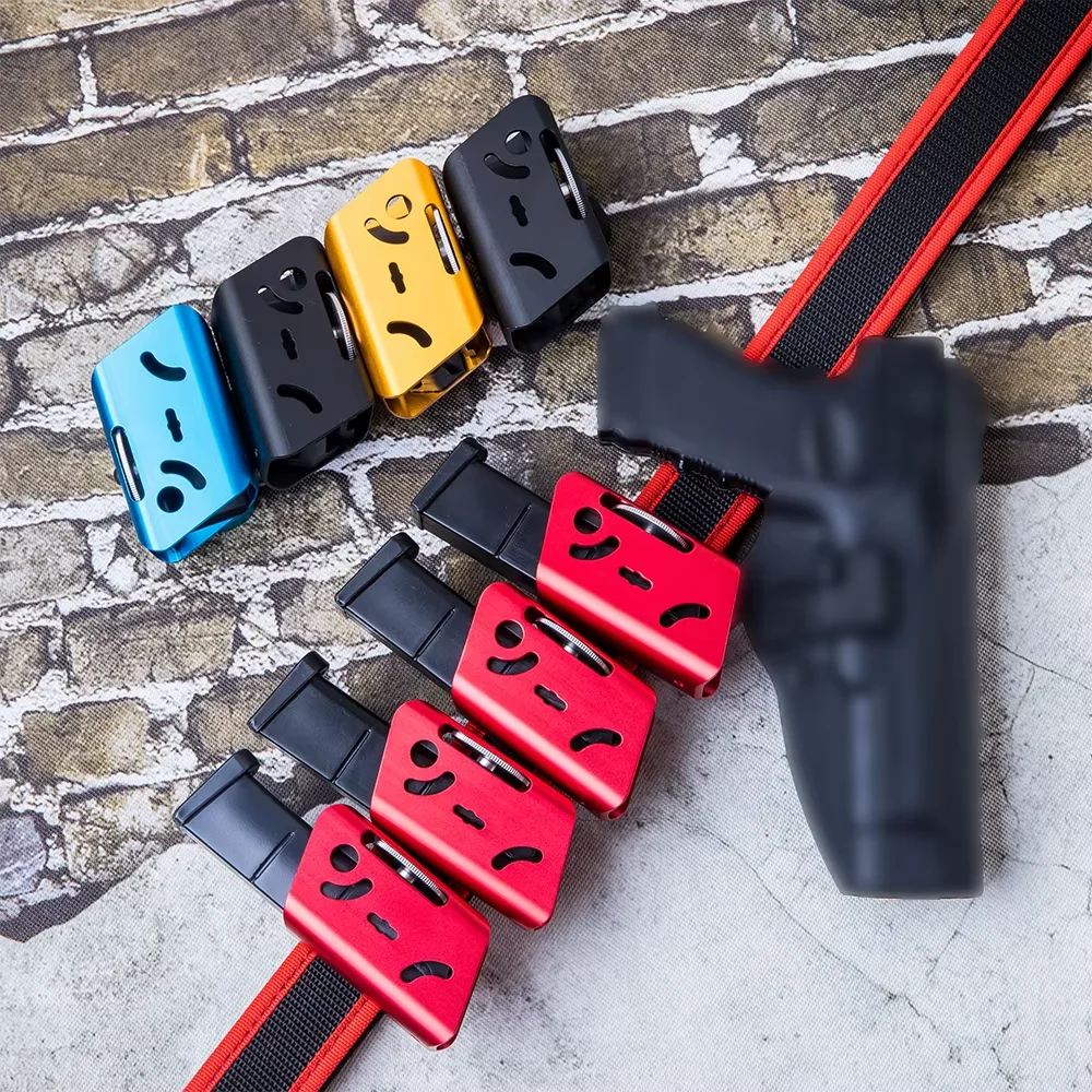 حقيبة مجلة تكتيكية سريعة السحب، ألومنيوم CNC، حافظة بمشبك حزام قابل للتعديل متعددة الزوايا لمسابقة الرماية IPSC USPSA #2