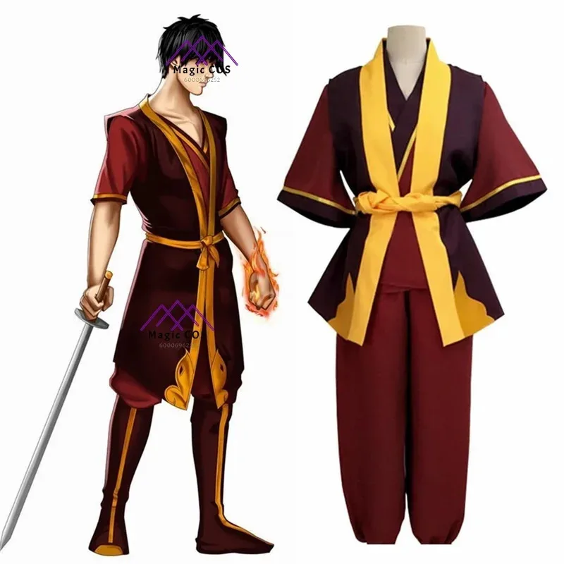 

Zuko Hot Cosplay Costume From Avataar The Last Airrbenderr Prince Vest and Pants Adult Men Halloween Uniform Suit New Arrival