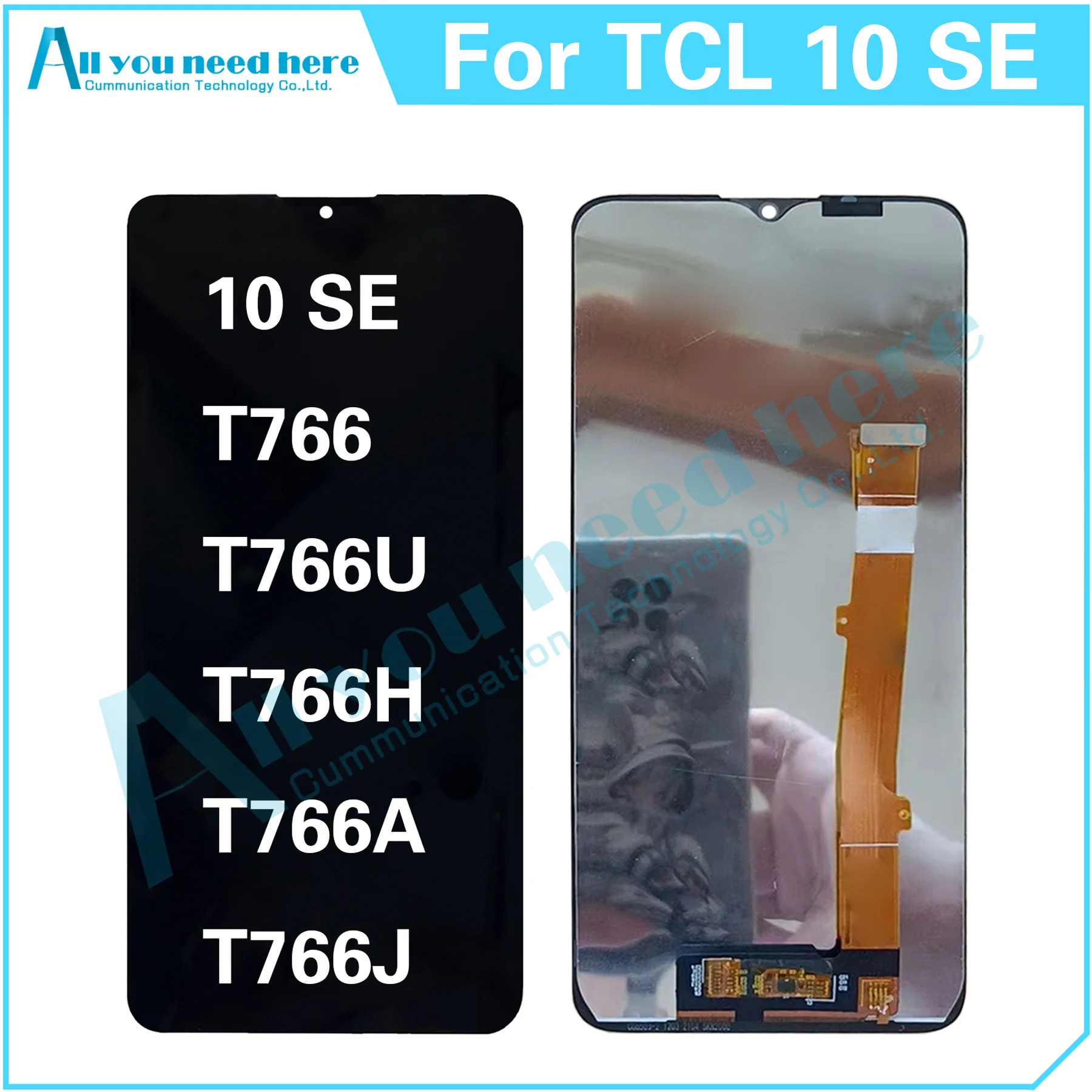 

100% Test For TCL 10 SE T766 T766U T766H T766A T766J 10SE LCD Display Touch Screen Digitizer Assembly Repair Parts Replacement