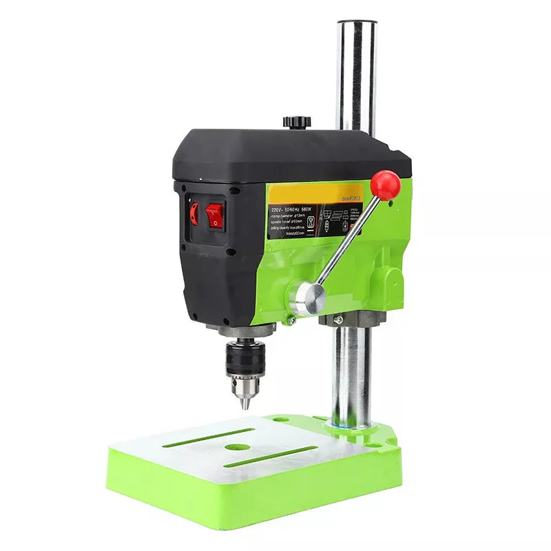 Mini Bench Drill High Precision Household Mill Drill Press Bead Punching Multi-Function Electric Drill Bench Drilling Machine