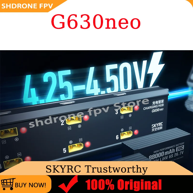 

Original SKYRC G630neo 6 in 1 Charging Management LiPo/LiHV Battery 6S Up to 30.0A for Agricultural Drone Accessories