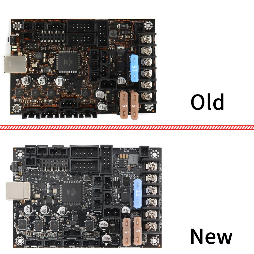 Imagem -06 - Einsyrambo 1.2e Mainboard Einsy Rambo para Prusa i3 Mk3 Mk3s com Tmc2130 Stepper Drivers Spi Controle Mosfet Comutado Saídas