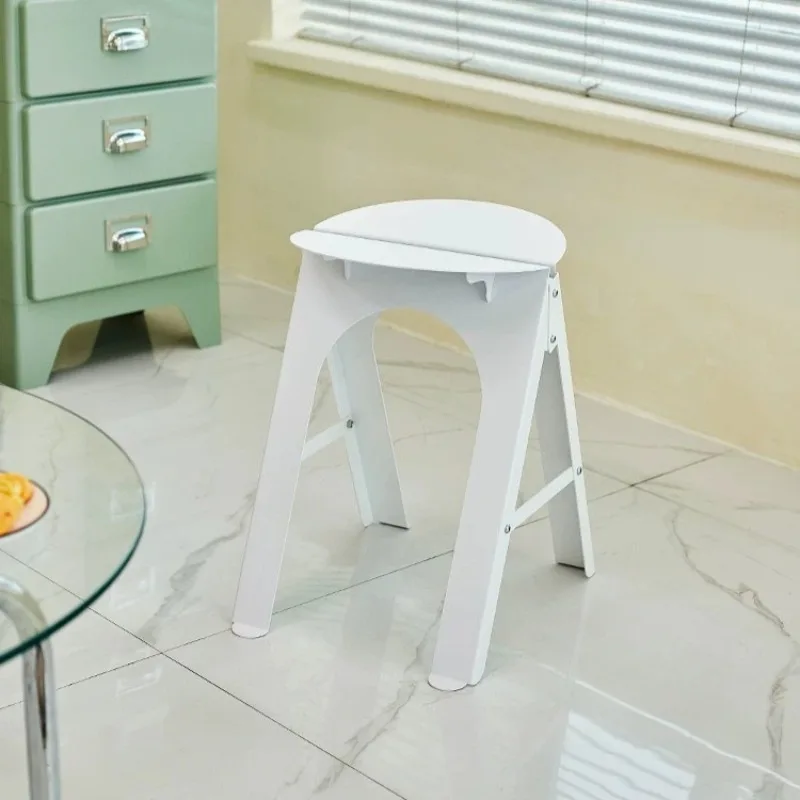hh-Modern Minimalist with Round Seat, Compact Design for Small Spaces, Versatile Portable Seating for Kitchen, Living Room^