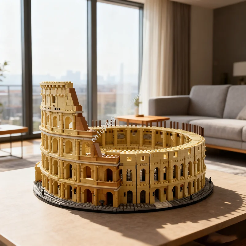 

18019 шт. MOC индивидуальный замок Колизей PDF Замковая модель здания Рождественский подарок блоки DIY образование кирпичные игрушки дети день рождения