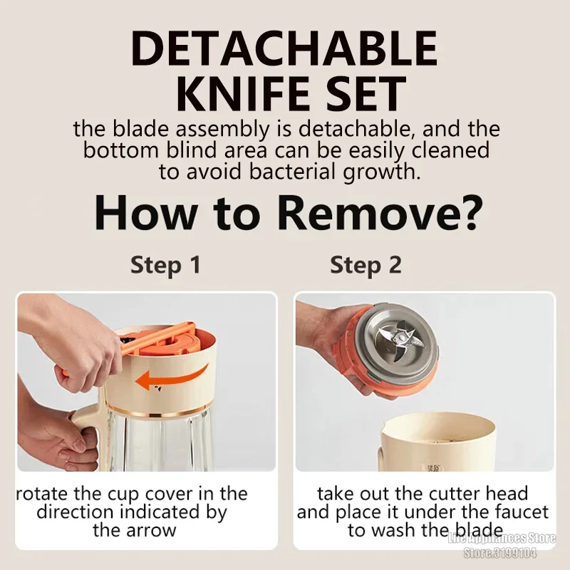 Электрический блендер Joyoung, миксер, 35000 об/мин, высокоскоростная машина для разбивания стен, малошумная машина для приготовления соевого молока с чашкой для сухого измельчения