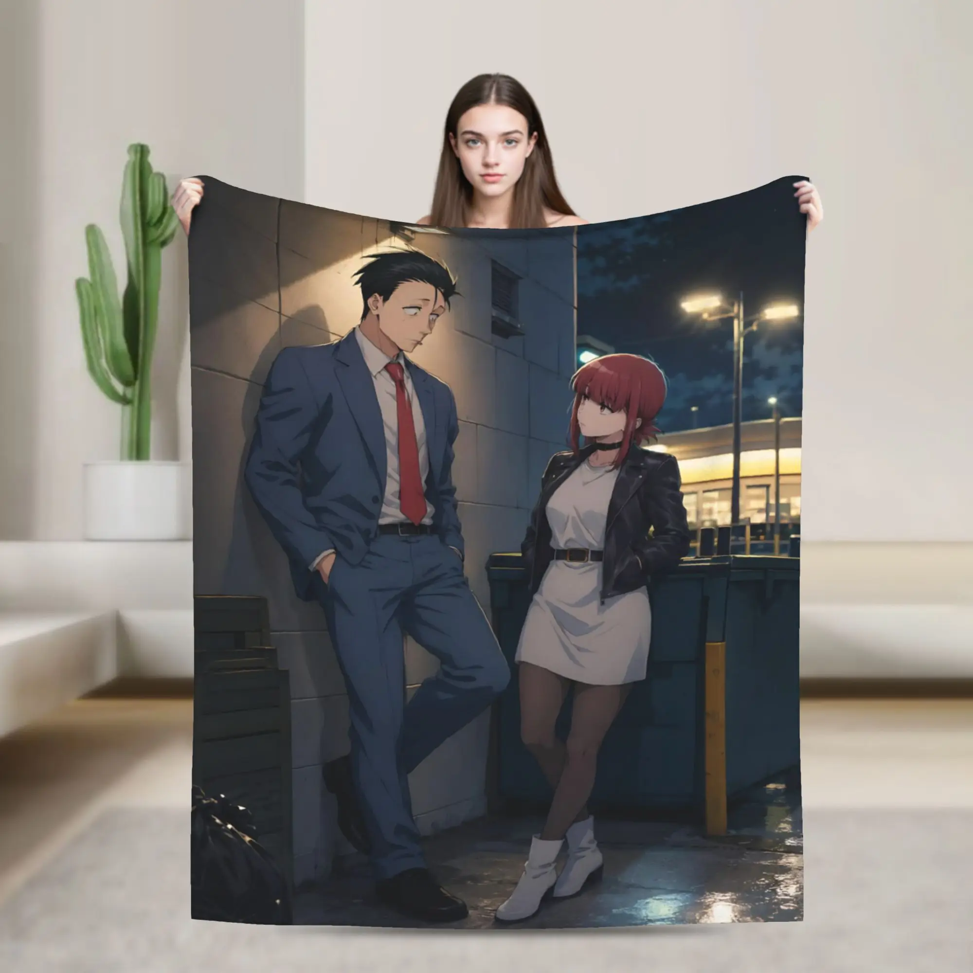 Smoking Behind the Supermarket with You Blanket Coral Fleece Plush  Relax Ultra-Soft Throw Blankets for Bedding Bedspreads