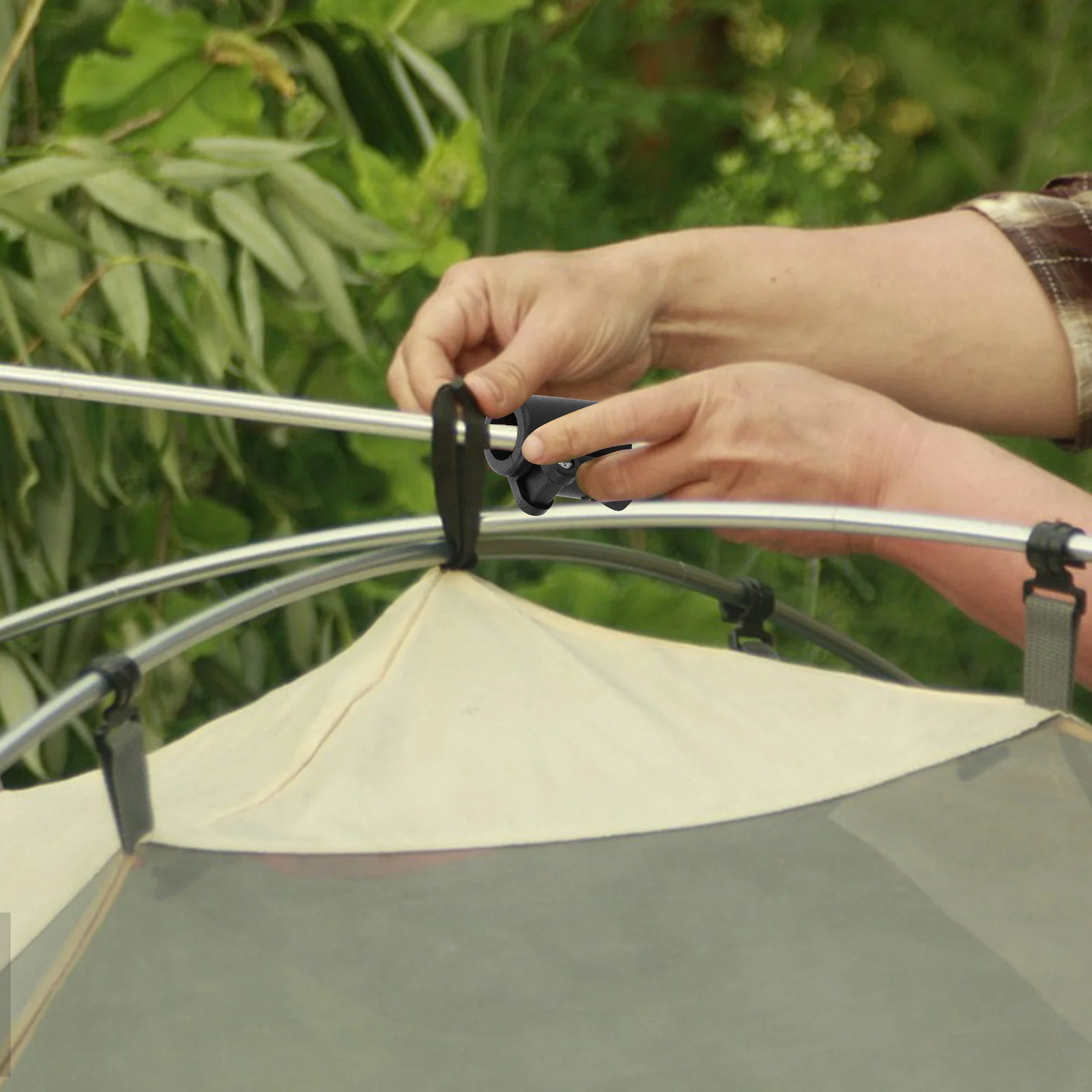 

4Pcs Plastic Tent Connectors Accessories Stable Support Rods Essential Tent Parts Camping Pole Repair Outdoor Connector