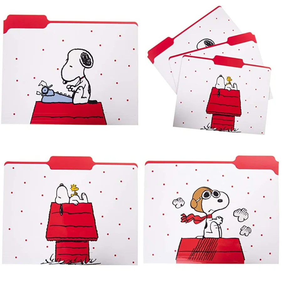 

Набор папок для файлов Snoopy-Themed для организации офиса и школы. В комплект входят 9 прочных папок для файлов с 3 отличиями Go-Getter Desi.