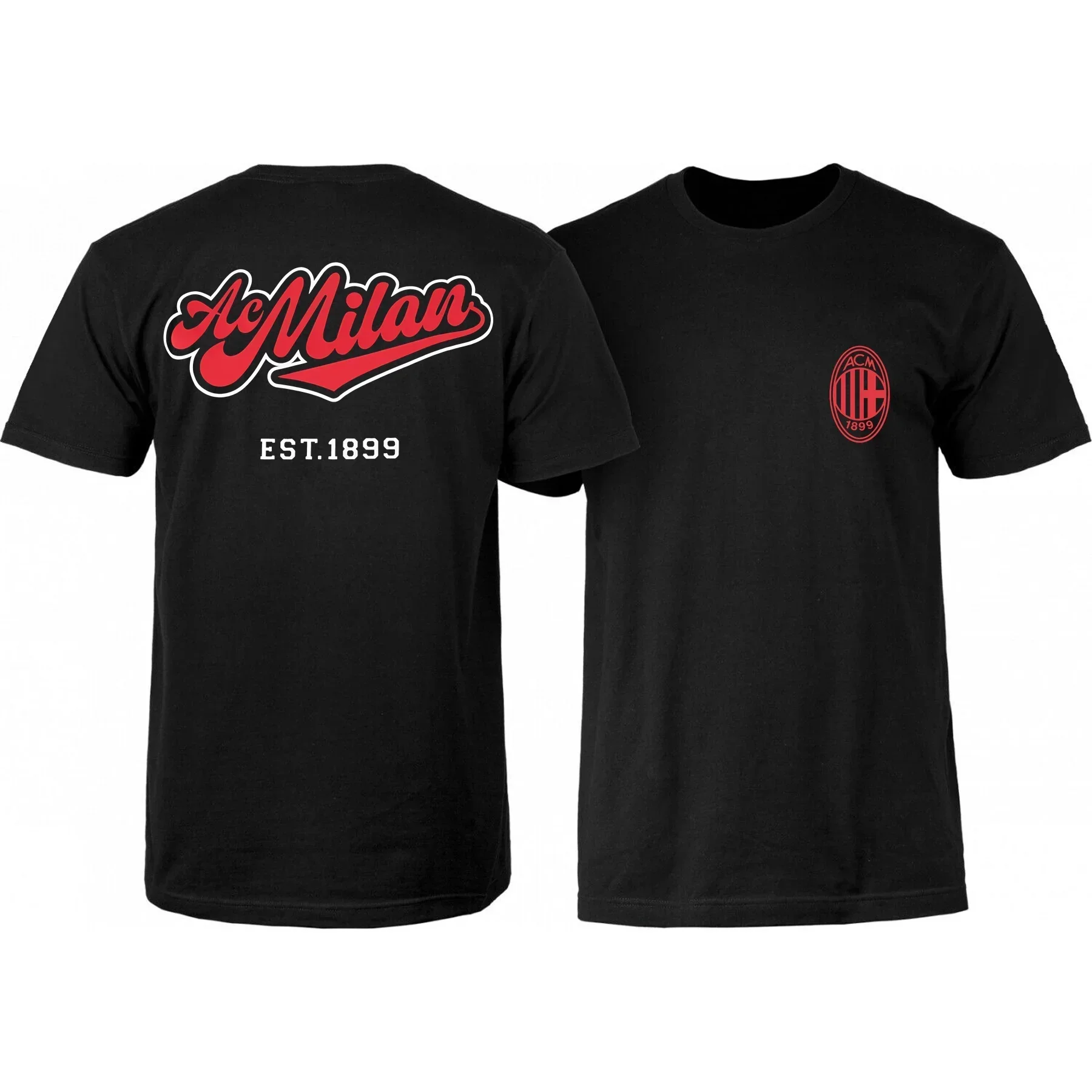 2024 modne koszulki męskie fani Milan Curva Sud Milano Tifosi Milanisti T Shirt Casual Oversized oddychająca koszulka Streetwear S-3XL