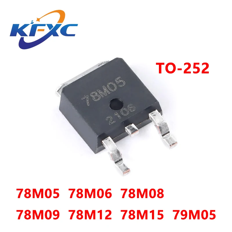 

10pcs/Lot 78M05 TO-252 7805 L78M05CDT 78M06 78M08 78M09 78M12 78M15 7806 7808 7812 Three-terminal voltage regulator Triode new