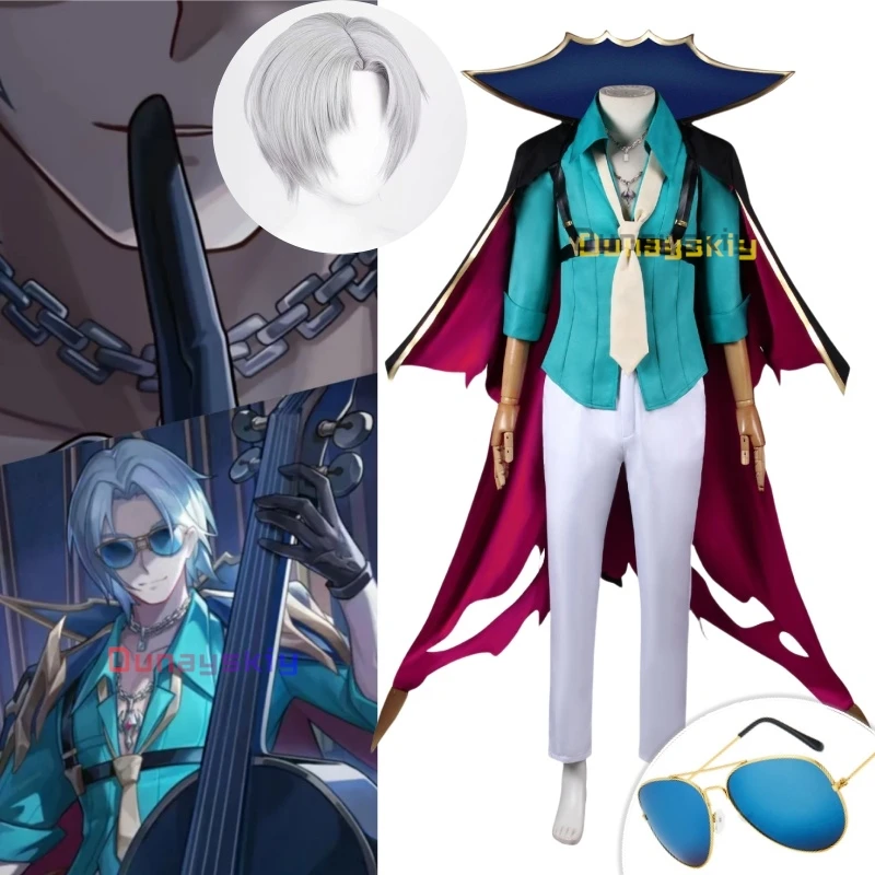 

Игра Honkai Star Rail Akash Косплей Костюм Брюки Рубашка Плащ Галстук Костюмы Обувь Мужчины Хэллоуин Вечеринка Carniavl Вечеринка Ролевая Игра Реквизит