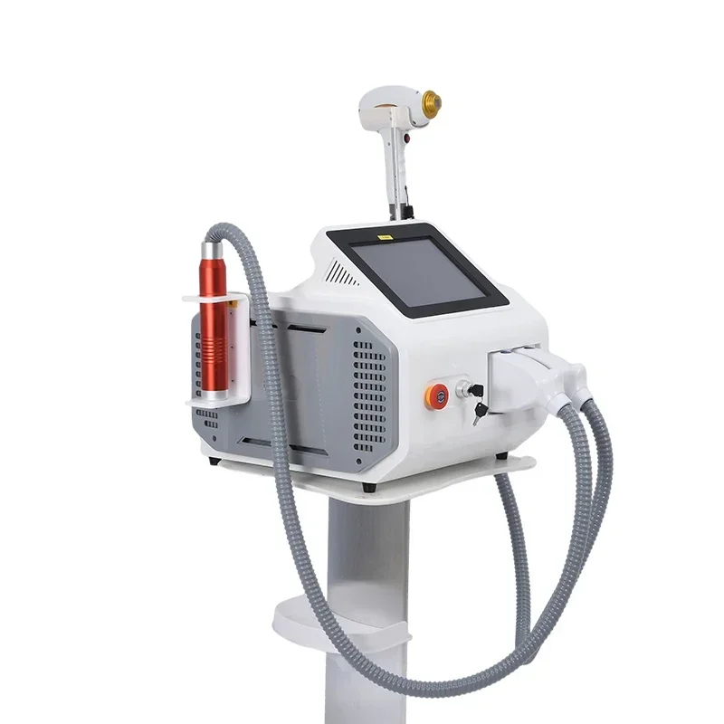 2 in1 Pikosekunden-Laser-Tattooentfernung Q-Switched Nd Yag Laser 755 808 1064 nm Diodenlaser-Haarentfernungsmaschine