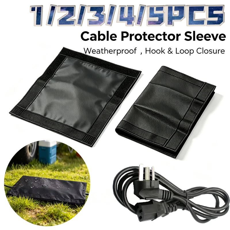 Waterproof Cable Protector Pouch Reusable Weatherproof Sleeve For Outdoor Extension Cord Joint Garden Power Wire Rain Moisture
