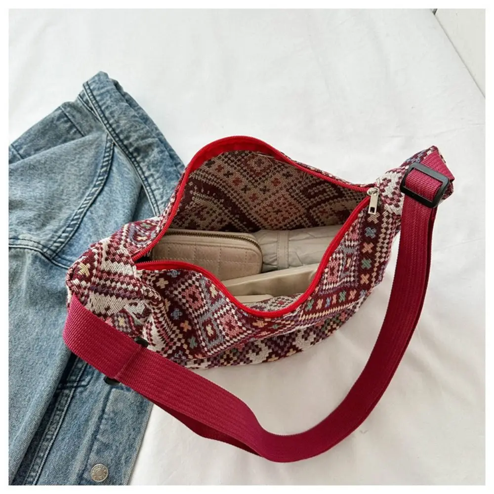Women Female Large-capacity Shoulder Bags Students Canvas National Style Handbags Underarm Bags Messenger Bag view 4